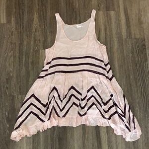 Pink Free People Slip/Tunic Dress
